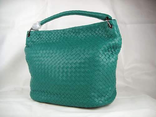 Bottega Veneta Lambskin Leather Bag 9632 green